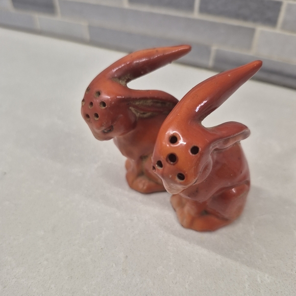 Charming Red Rabbit Figurines - Picture 2 of 7
